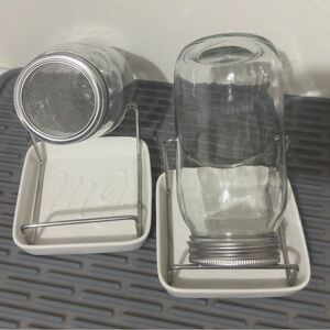 Sprouting Jars with Holders